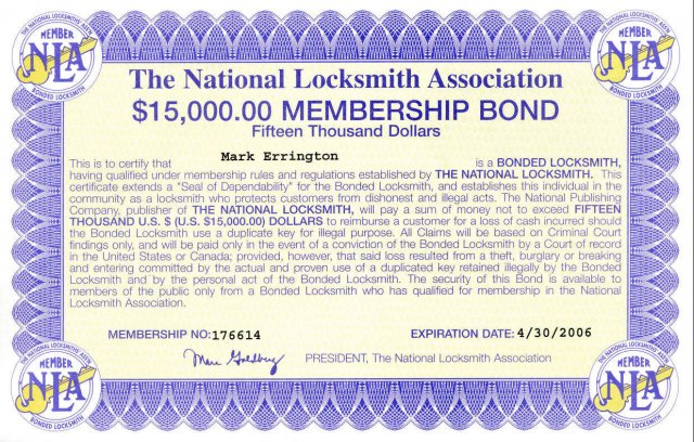The National Locksmith Association